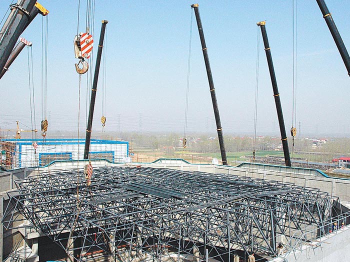 景洪网架高空滑移法